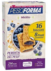 PESOFORMA BISCOTTI MIRTILLI 8 PASTI 16 BISCOTTI - doctorpill.it