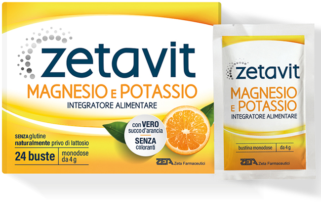 ZETAVIT MAGNESIO POTASSIO 24 BUSTINE DA 4 G - doctorpill.it