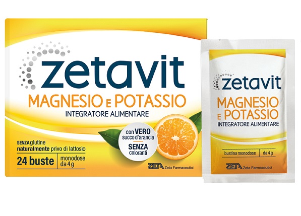 ZETAVIT MAGNESIO POTASSIO SENZA ZUCCHERO 24 BUSTINE DA 6 G - doctorpill.it