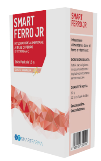SMART FERRO JR 20 STICK PACK GUSTO VANIGLIA - doctorpill.it