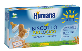 HUMANA BISCOTTO BABY BIO 2 SACCHETTI DA 180 G - doctorpill.it