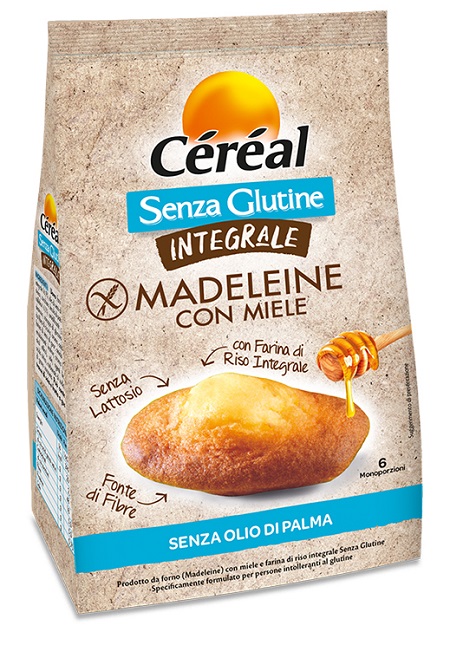 CEREAL SENZA GLUTINE INTEGRALE MADELEINE CON MIELE 170 G - doctorpill.it