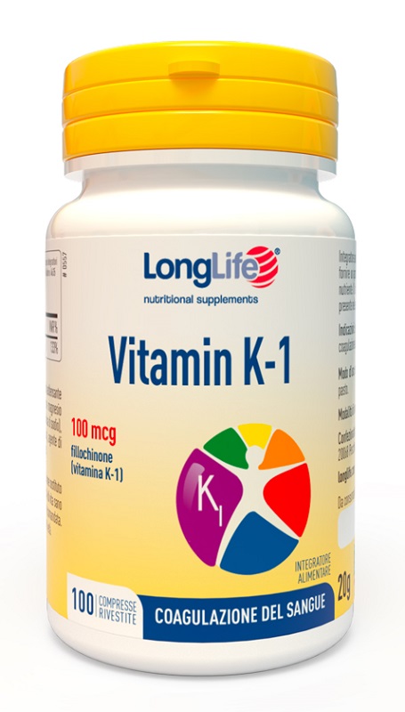LONGLIFE VITAMIN K 100MCG 100 COMPRESSE RIVESTITE - doctorpill.it