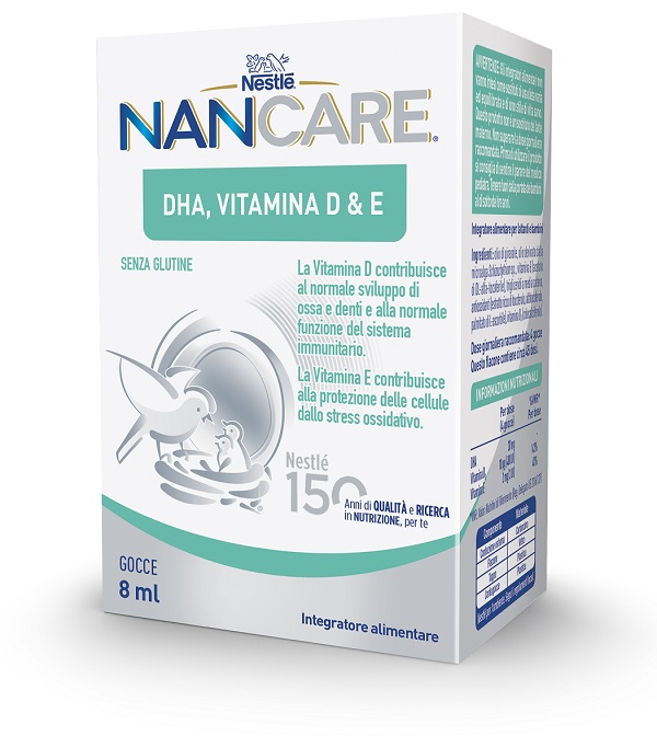 NESTLE' NANCARE DHA VITAMINA D&E GOCCE 8 ML - doctorpill.it
