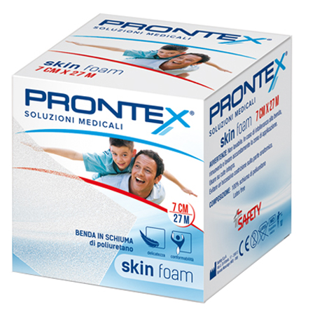 BENDA IN SCHIUMA PRONTEX SKIN FOAM M 27 X 7 CM BIANCO - doctorpill.it