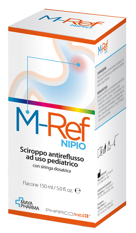 M-REF NIPIO SCIROPPO ANTIREFLUSSO AD USO PEDIATRICO 150 ML CON SIRINGA DOSATRICE - doctorpill.it