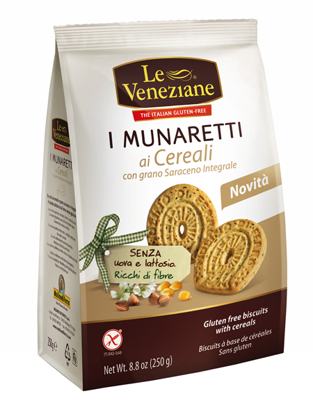 LE VENEZIANE MUNARETTI BISCOTTI CEREALI GRANO SARACENO INTEGRALE 250 G - doctorpill.it