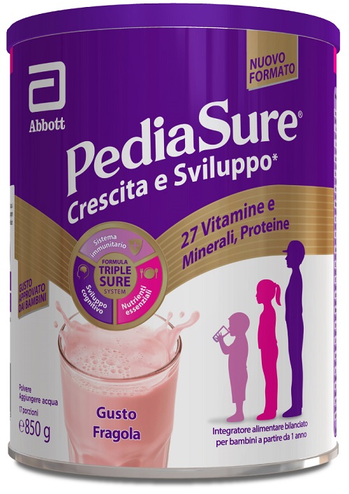PEDIASURE CRESCITA&SVILUPPO FRAGOLA 850 G - doctorpill.it