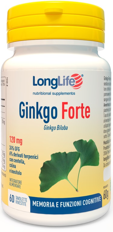 LONGLIFE GINKGO FORTE 60 TAVOLETTE RIVESTITE - doctorpill.it