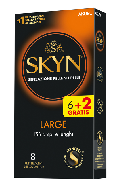 AKUEL SKYN LARGE PIU AMPI/LUNGHI 6 PEZZI + 2 OMAGGIO - doctorpill.it