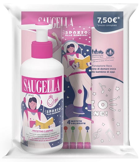 SAUGELLA GIRL + GADGET PROMOZIONE COSTITUITA DA UN BUNDLE COMPOSTO DA PRODOTTO GIRL 200 ML + IN OMAGGIO MATITE COLORATE - doctorpill.it