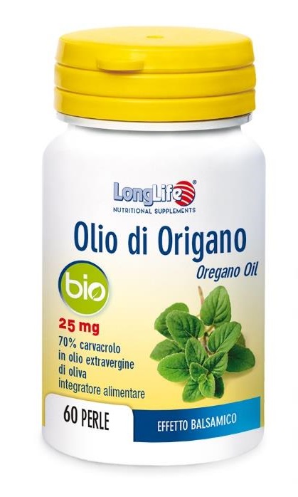LONGLIFE OLIO ORIGANO BIO 60 PERLE DI GELATINA - doctorpill.it