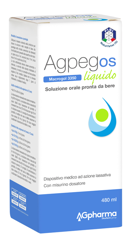 AGPEG OS MACROGOL 3350 LIQUIDO 480 ML - doctorpill.it