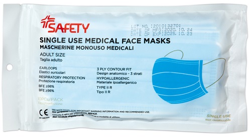 MASCHERINA CHIRURGICA 10 PEZZI - doctorpill.it