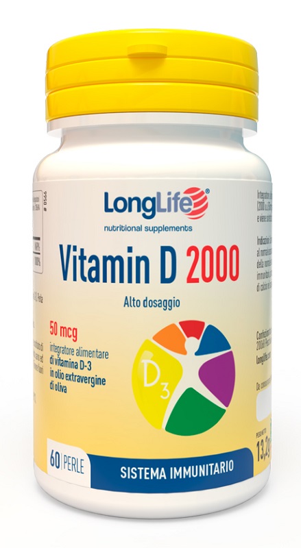 LONGLIFE VITAMIN D 2000 UI 60 PERLE - doctorpill.it