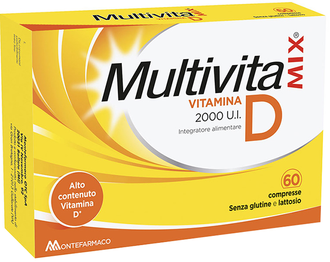 MULTIVITAMIX VITAMINA D 2000 UI 60 COMPRESSE - doctorpill.it