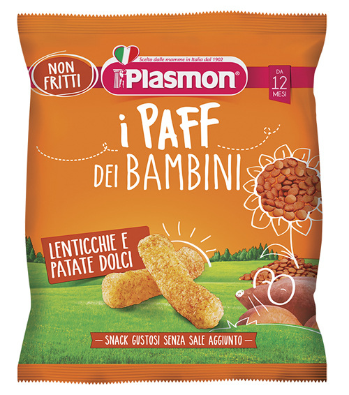PLASMON DRY SNACK PAFF LENTICCHIE-PATATA DOLCE 15 G - doctorpill.it