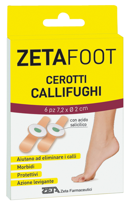 ZETAFOOT CEROTTO CALLIFUGO DISCHETTO CENTRALE 6 PEZZI - doctorpill.it