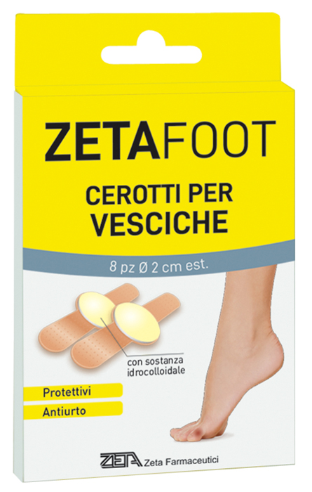 ZETAFOOT CEROTTO IDROCOLLOIDALE VESCICHE 8 PEZZI - doctorpill.it