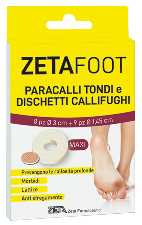 ZETAFOOT PARACALLO TONDO 8 PEZZI + DISCHETTO CALLIFUGO 9 PEZZI - doctorpill.it