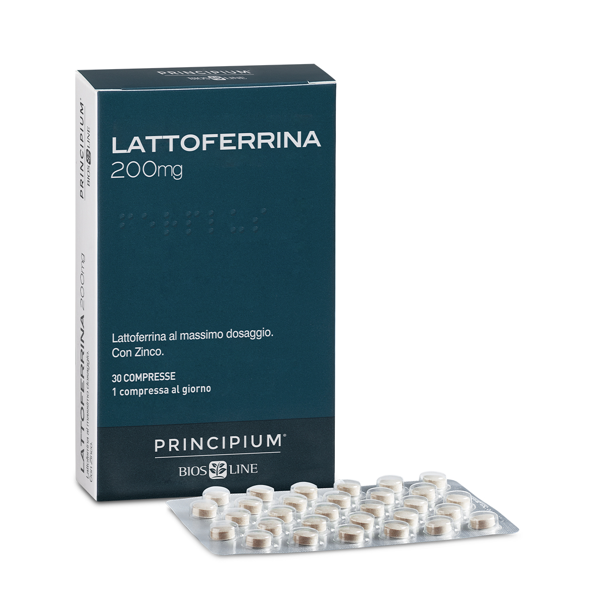 PRINCIPIUM LATTOFERRINA 200 MG 30 COMPRESSE - doctorpill.it