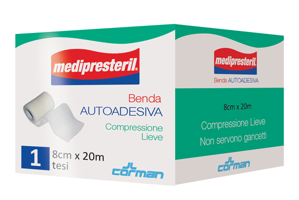 MEDIPRESTERIL BENDA AUTOADESIVA 8X2000 CM 1 PEZZO - doctorpill.it