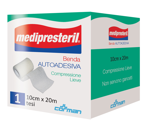 MEDIPRESTERIL BENDA AUTOADESIVA 10X2000 CM 1 PEZZO - doctorpill.it