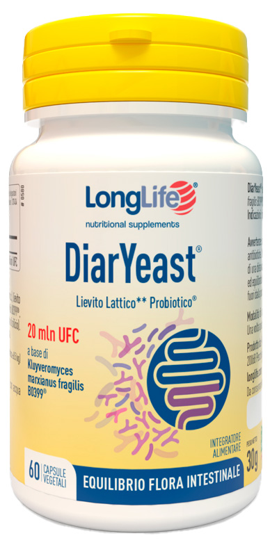 LONGLIFE DIARYEAST 60 CAPSULE VEGETALI - doctorpill.it