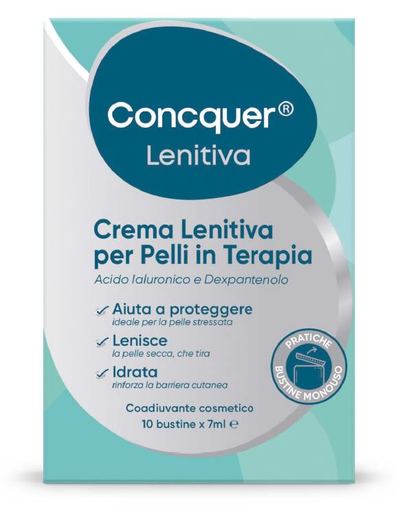 CONCQUER CREMA LENITIVA 10 BUSTINE DA 7 ML - doctorpill.it
