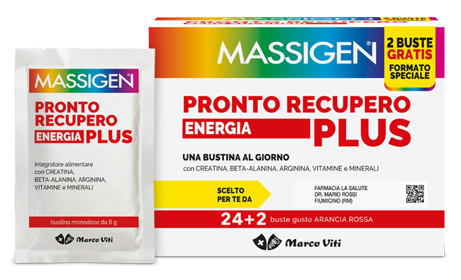 MASSIGEN PRONTO RECUPERO ENERGIA PLUS 24 BUSTINE + 2 BUSTINE - doctorpill.it