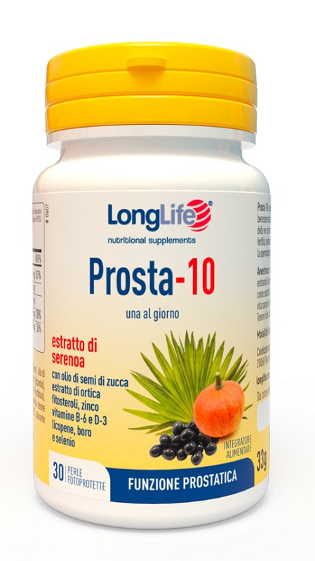 LONGLIFE PROSTA-10 30 PERLE FOTOPROTETTE - doctorpill.it