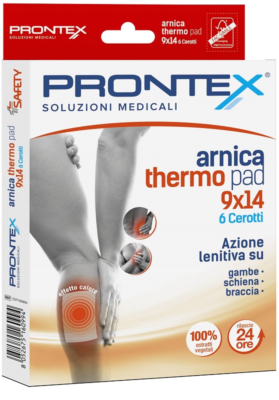 CEROTTO PRONTEX ARNICA THERO PAD 9 X 14 6 PEZZI - doctorpill.it