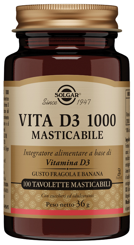 VITA D3 1000 100 TAVOLETTE MASTICABILI - doctorpill.it