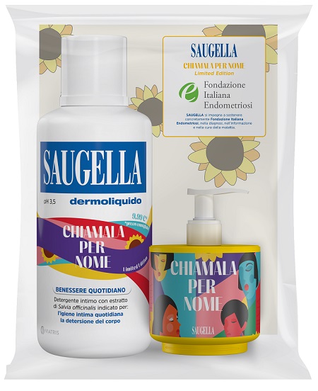 SAUGELLA BUNDLE DERMOLIQUIDO CHIAMALA PER NOME ENDOMETRIOSI PH 3,5 DETERGENTE INTIMO BENESSERE QUOTIDIANO 500ML + 150ML ACTI 3 IN OMAGGIO - doctorpill.it