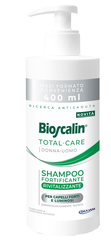 BIOSCALIN TOTAL CARE SHAMPOO FORTIFICANTE RIVITALIZZANTE 400 ML - doctorpill.it