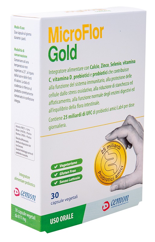 MICROFLOR GOLD 30 CAPSULE VEGETALI - doctorpill.it