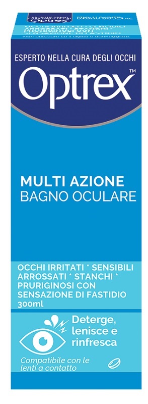 BAGNO OCULARE OPTREX MULTI AZIONE 300 ML + OCCHIERA FLESSIBILE - doctorpill.it