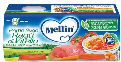 MELLIN PRIMOSUGO RAGU' DI VITELLO 2 VASETTI DA 80 G - doctorpill.it