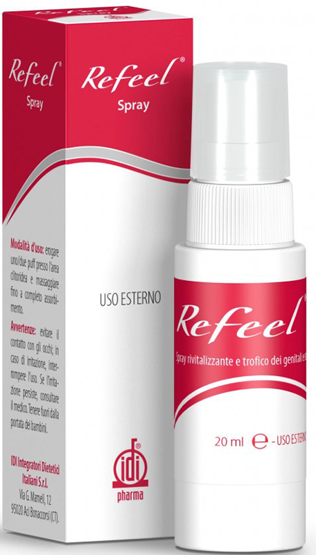 REFEEL SPRAY RIVITALIZZANTE E TROFICO DEI GENITALI ESTERNI FEMMINILI 20 ML - doctorpill.it