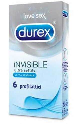 DUREX INVISIBLE PROFILATTICO 6 PEZZI - doctorpill.it