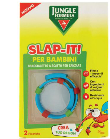 JUNGLE FORMULA SLAP-IT BRACCIALETTO ANTI-ZANZARE PER BAMBINI+ 2 RICARICHE - doctorpill.it