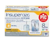 AGO PER PENNA THIN PEN 32 GAUGE X 8 MM 100 PEZZI - doctorpill.it