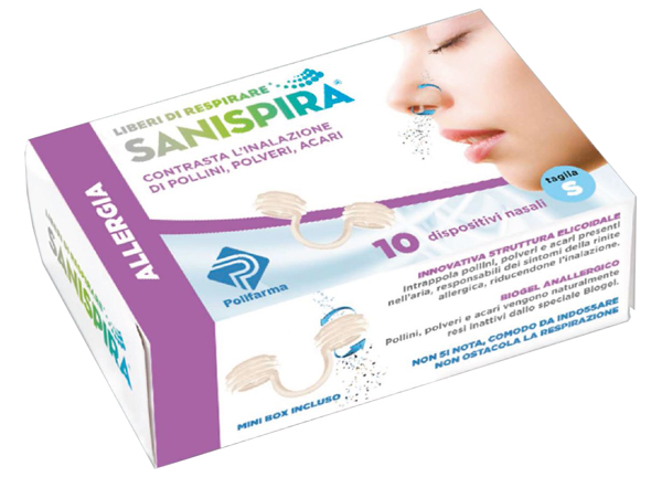 SANISPIRA ALLERGIA DISPOSITIVO NASALE 10 PEZZI TAGLIA M - doctorpill.it