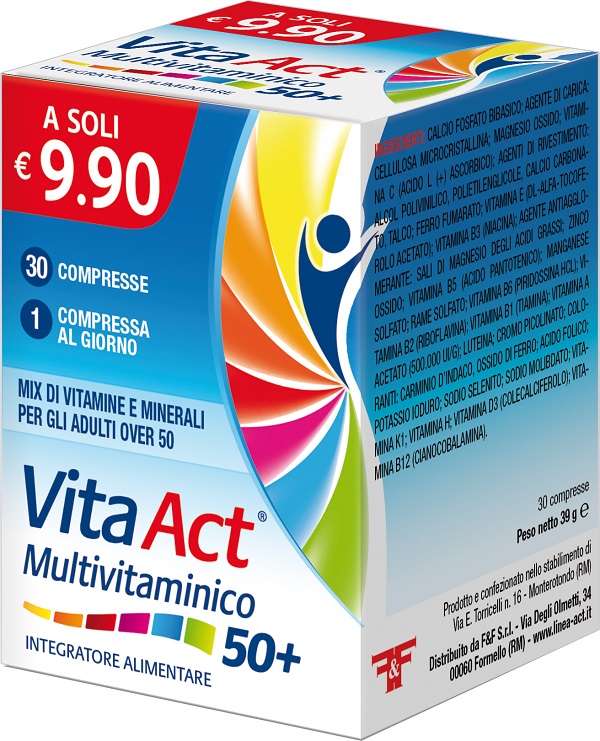 VITA ACT MULTIVITAMINICO 50+ 30 COMPRESSE - doctorpill.it