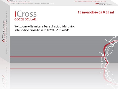 ICROSS SOLUZIONE OFTALMICA ACIDO IALURONICO CROSS-LINKATO 0,2% 15 MONODOSI DA 0,35 ML - doctorpill.it