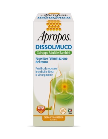 APROPOS DISSOLMUCO SCIROPPO ADULTI E BAMBINI 230 G - doctorpill.it