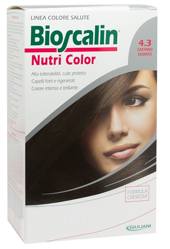 BIOSCALIN NUTRI COLOR 4,3 CASTANO DORATO SINCROB 124 ML - doctorpill.it