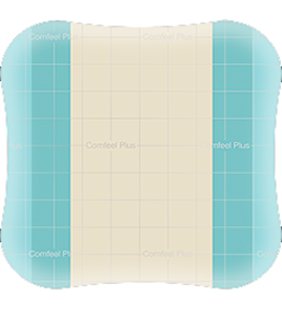 MEDICAZIONE SPECIALE ATTIVA CON IDROCOLLOIDE CON BORDI SMUSSATI COMFEEL PLUS 20X20 CM 5 PEZZI - doctorpill.it