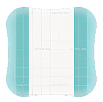 MEDICAZIONE SPECIALE ATTIVA TRASPARENTE CON IDROCOLLOIDE COMFEEL PLUS 10X10 CM 10 PEZZI - doctorpill.it