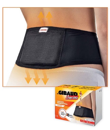GIBAUD CINTURA TERMOATTIVA  RIUTILIZZABILE + 8 CEROTTI AUTORISCALDANTI - doctorpill.it